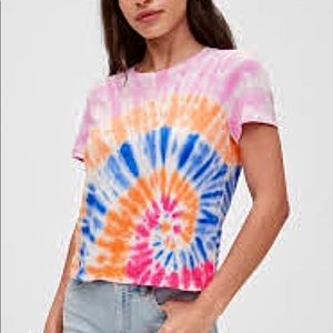 Crop Tie Dye Tee / GAP